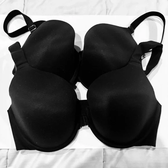 2 SPANX Black Bras Women's BRA-LLELUJAH Size 38D & Size 36DD Front Clip Full - Picture 1 of 7
